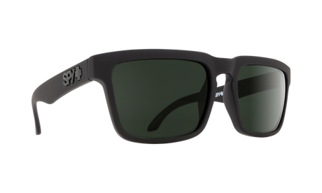 SPY Helm Soft Matte Black - HD Plus Grey Green Sunglasses