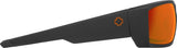 SPY General Dale Jr Matte Black - HD Plus Grey Green With Orange Spectra Mirror Sunglasses