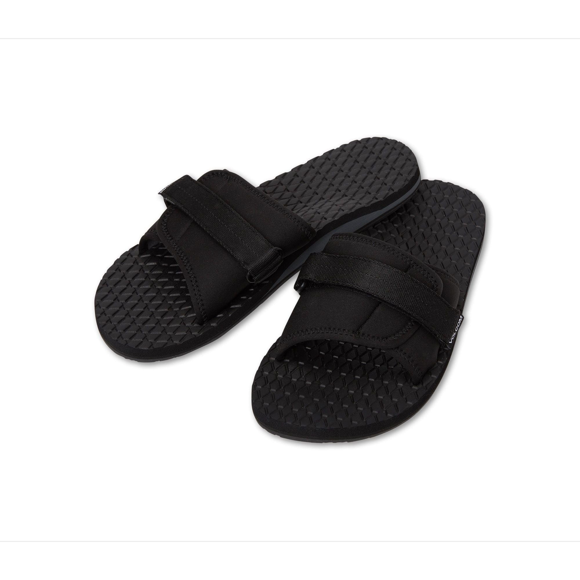 VOLCOM Eco Recliner Slide Black/Grey Men's Sandals Volcom 
