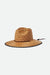 BRIXTON Messer Sun Hat Dark Earth/Geo Micro Men's Straw Hats Brixton 