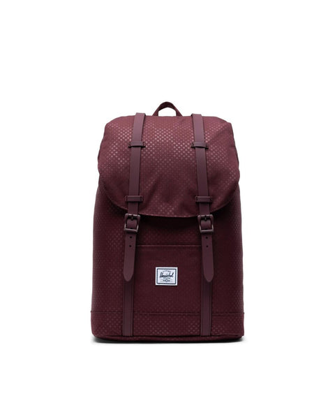 HERSCHEL Retreat Mid Backpack Plum Dot Check – Freeride Boardshop
