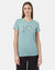 TENTREE Women's Wildfields Ten T-Shirt Tourmaline Blue/Heather Falcon Women's T-Shirts Tentree 