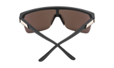 SPY Flynn 5050 Matte Black Gold - HD Plus Bronze With Gold Spectra Mirror Sunglasses