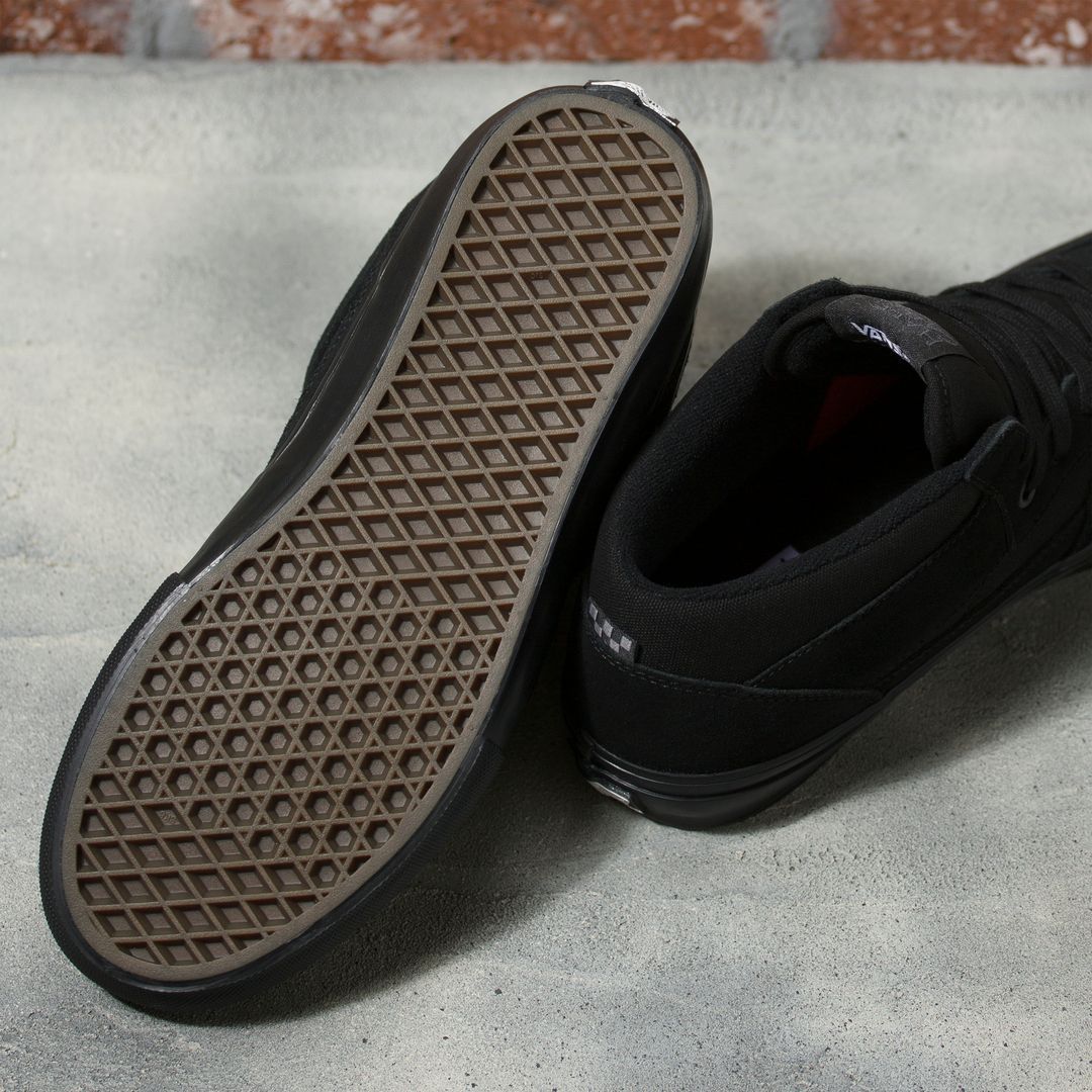 VANS Skate Half Cab Shoes Black/Black FOOTWEAR - Men's Skate Shoes Vans 