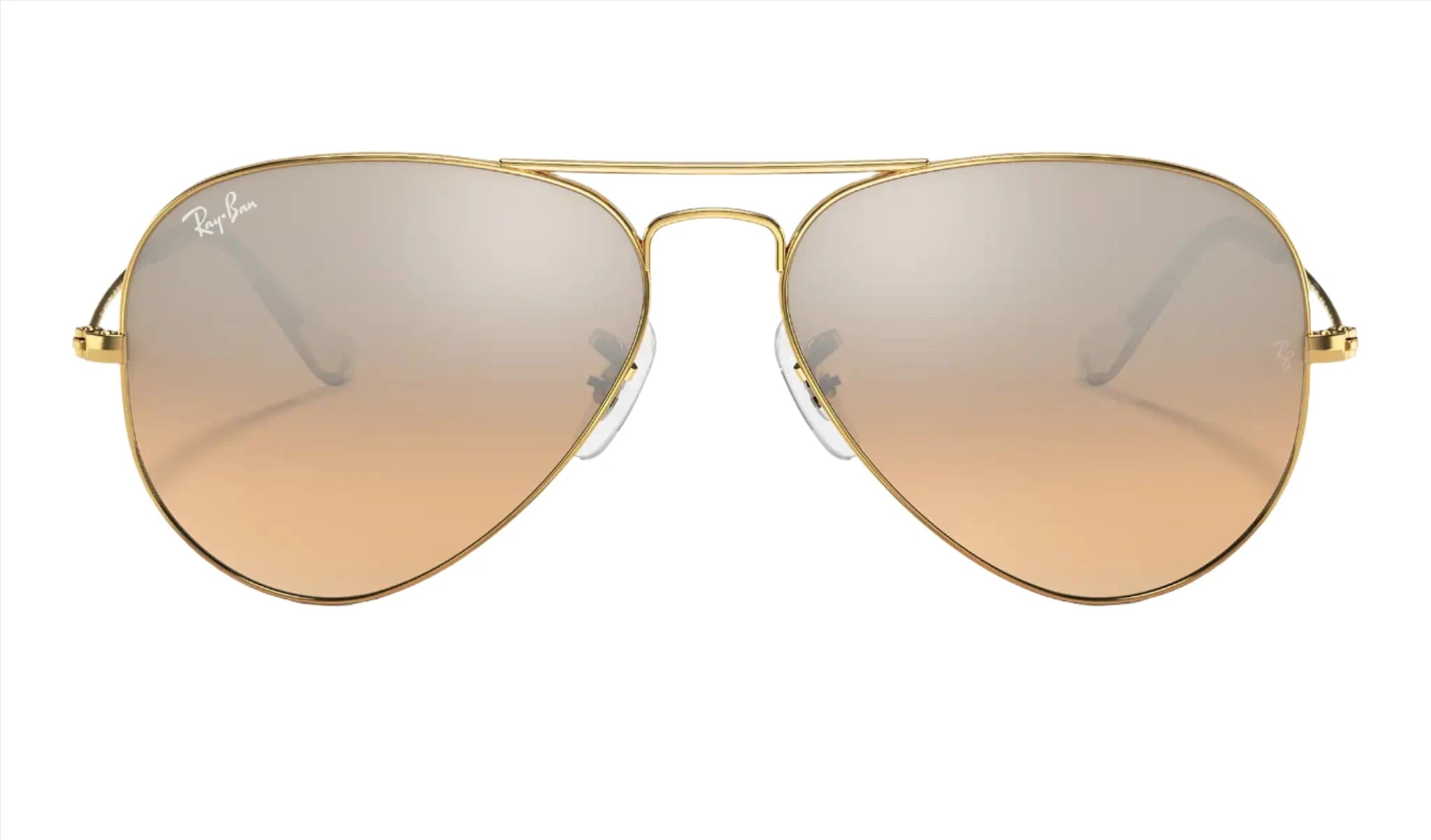 Ray ban aviator pink gold online gradient mirror