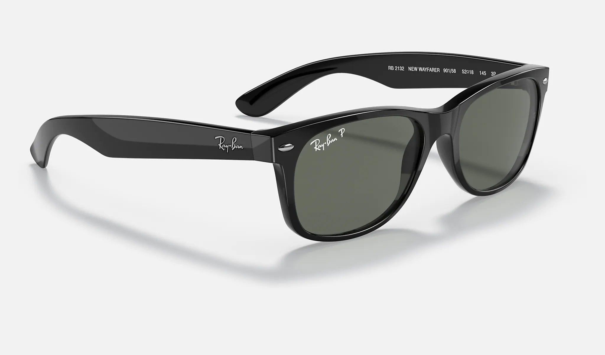 RAY BAN New Wayfarer Classic 55 Black Green Classic G 15