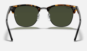 RAY-BAN Clubmaster Fleck Tortoise Black - Green Classic G-15 Sunglasses Sunglasses Ray-Ban 