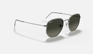 RAY-BAN Hexagonal Flat Gunmetal - Grey Gradient Sunglasses Sunglasses Ray-Ban 
