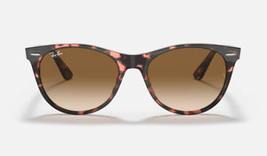 RAY-BAN Wayfarer II Fleck Pink Havana - Light Brown Gradient Sunglasses Sunglasses Ray-Ban 