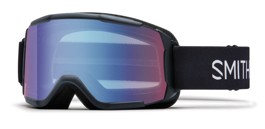 SMITH Daredevil Black - Blue Sensor Mirror Youth Snow Goggle