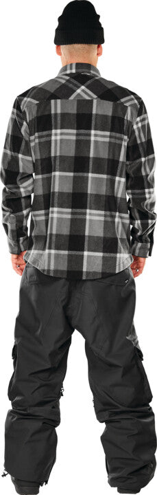 THIRTYTWO Rest Stop Shirt Grey Men's Long Sleeve Button Up Shirts Thirtytwo 