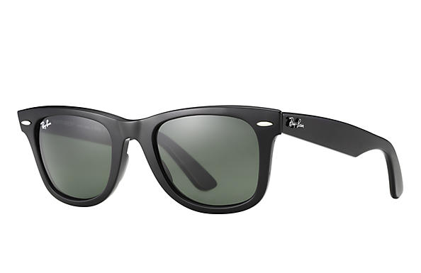 RAY-BAN Original Wayfarer Classic Black - Green Classic G-15 Sunglasses SUNGLASSES - Ray-Ban Sunglasses Ray-Ban 