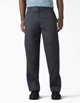 DICKIES FLEX Loose Fit Double Knee Work Pants Charcoal Grey Men's Pants Dickies 