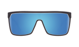 SPY Flynn Whitewall - HD Plus Grey Green With Light Blue Spectra Mirror Sunglasses