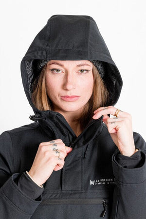 L1 Women's Prowler Snowboard Jacket Black/Amber 2023 Women's Snow Jackets L1 