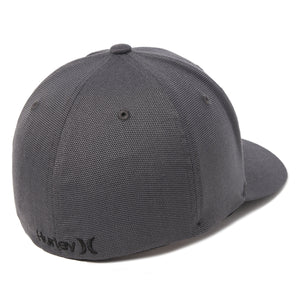 HURLEY Black Textures Flex-Fit Hat Black/Grey Men's Baseball Hats Hurley 