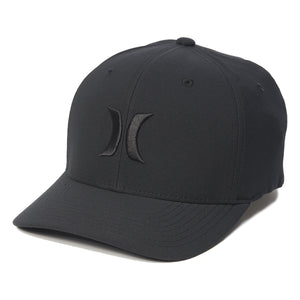 HURLEY H2O-Dri One & Only Flex Fit Hat Black/Black Men's Baseball Hats Hurley L/XL 