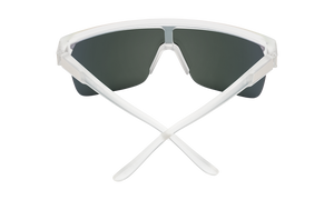 SPY Flynn 5050 Matte Crystal - HD Plus Grey Green w/ Red Spectra Mirror Sunglasses