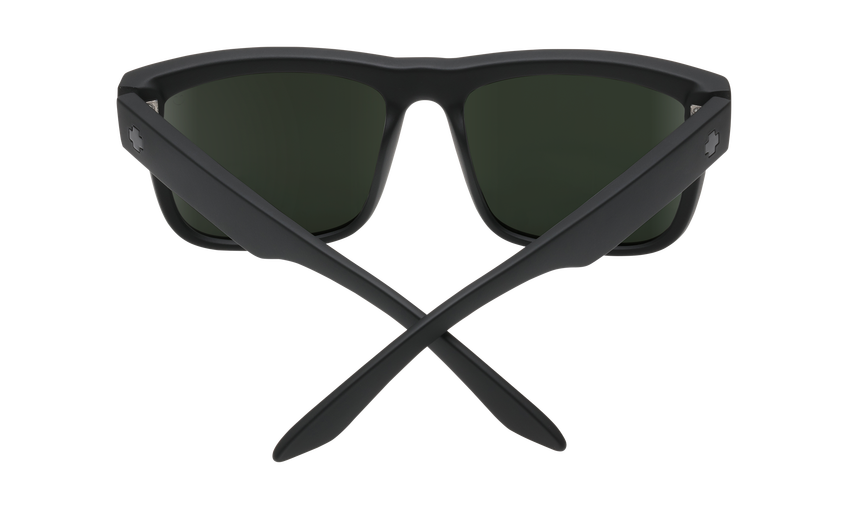 SPY Discord Soft Matte Black - HD Plus Grey Green Sunglasses