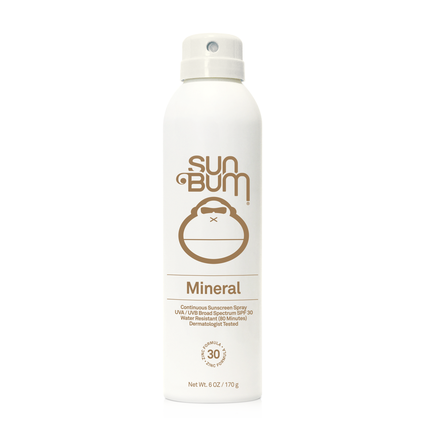 SUN BUM SPF 30 Mineral Spray Sunscreen 6oz