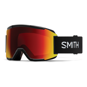 SMITH Squad Black - ChromaPop Sun Red Mirror + Yellow Snow Goggle