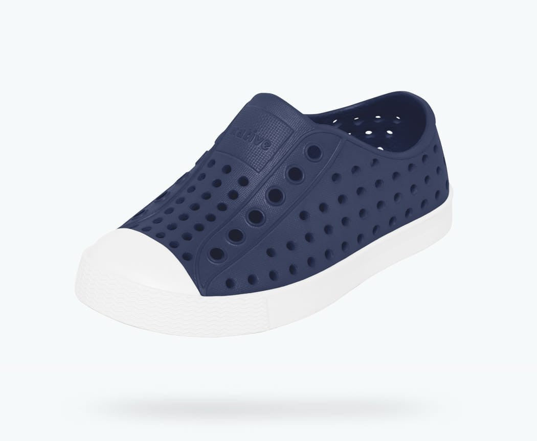 NATIVE Jefferson Child Shoes Regatta Blue/Shell White