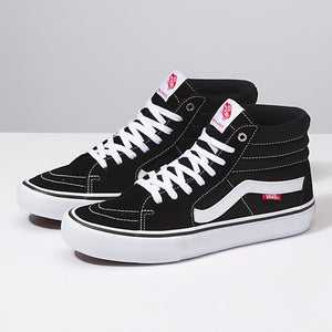 VANS SK8-Hi Pro Black/ White Shoes FOOTWEAR - Men's Skate Shoes Vans 