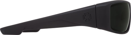 SPY Logan Soft Matte Black - Happy Grey Green Sunglasses SUNGLASSES - Spy Sunglasses Spy 