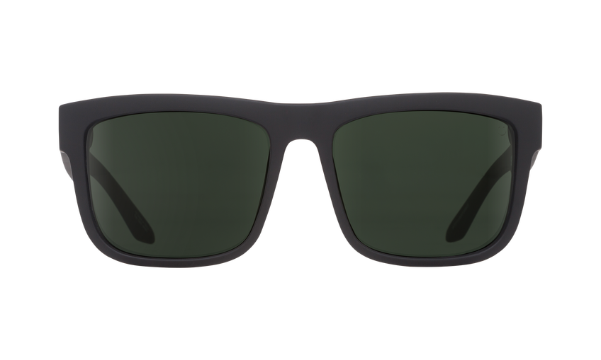 SPY Discord Soft Matte Black - HD Plus Grey Green Sunglasses