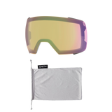 SMITH I/O Mag XL Black - ChromaPop Sun Red Mirror + ChromaPop Storm Yellow Flash Snow Goggle