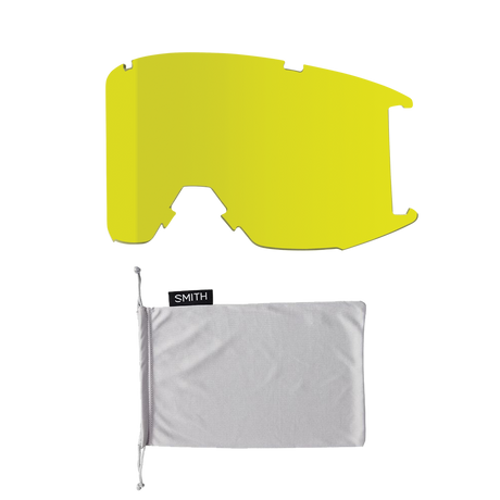 SMITH Squad White Vapor - ChromaPop Everyday Rose Gold Mirror + Yellow Snow Goggle