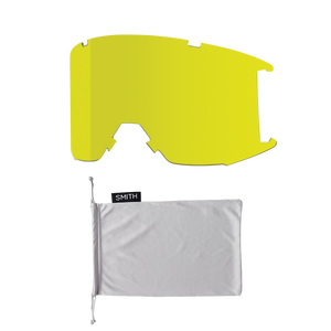 SMITH Squad Black - ChromaPop Sun Platinum Mirror + Yellow Snow Goggle