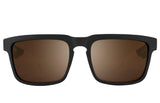 SPY + Tom Wallisch Matte Black - Happy Bronze With Gold Spectra Mirror Sunglasses Sunglasses Spy 