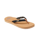 REEF Women's Reef Cushion Sands Sandals Black/Tan Women's Sandals Reef 