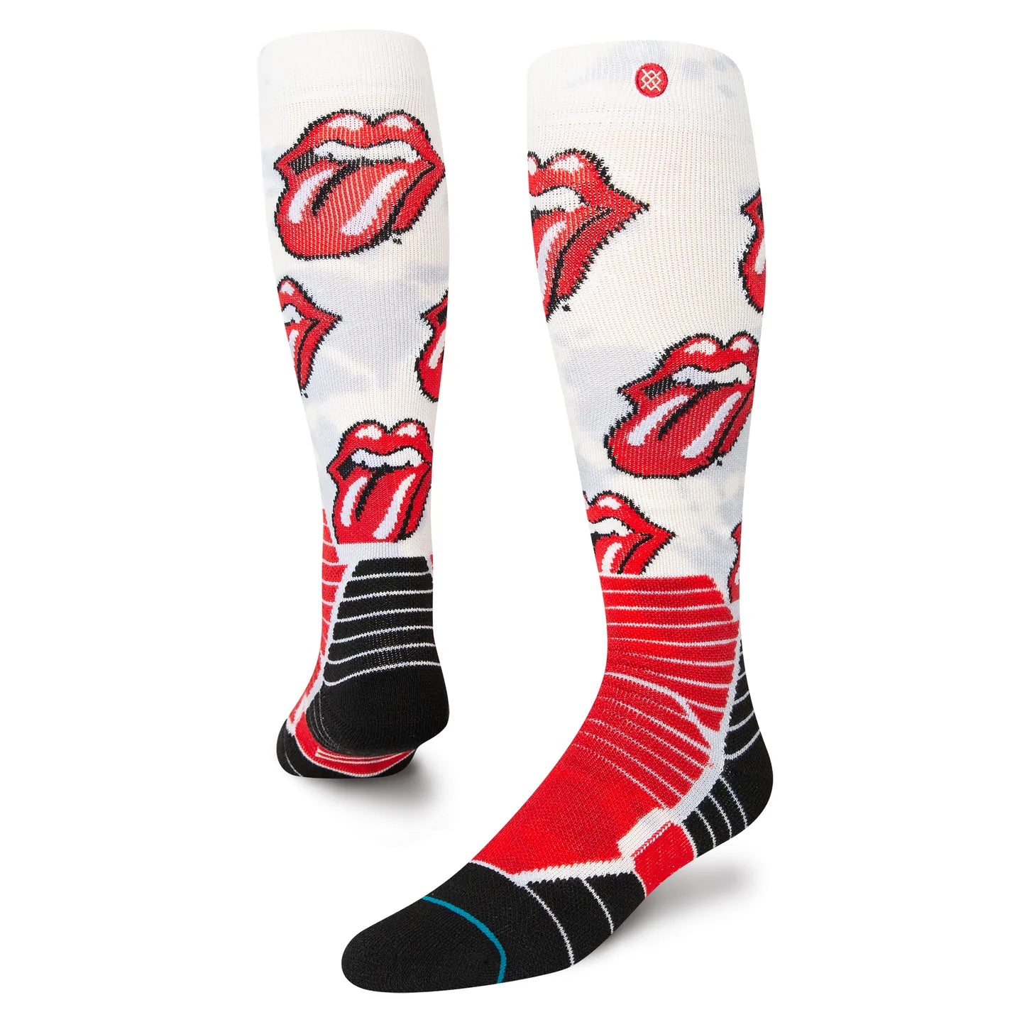 STANCE The Rolling Stones X Stance Licks Snow Socks Black Men's Snowboard Socks Stance 