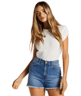 BILLABONG Women's So Cheeky High-Waist Denim Short Dark Denim Women's Shorts Billabong 