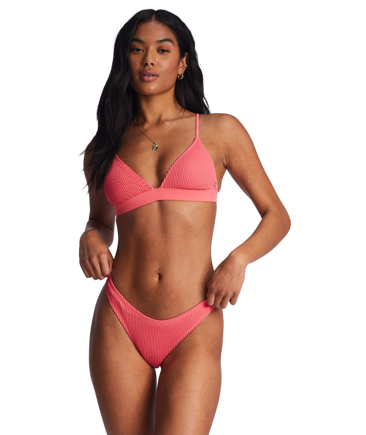 BILLABONG Women's Summer High Hike Bikini Bottoms Coral Crush Women's Bikini Bottoms Billabong 