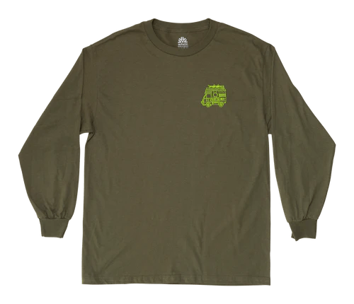 AUTUMN Home Long Sleeve T-Shirt Army Green Men's Long Sleeve T-Shirts Autumn 