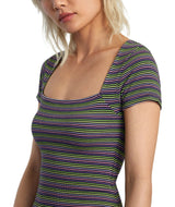 RVCA Women's Partition Mini Rib Knit Dress RVCA Black Women's Dresses RVCA 