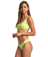 RVCA Women's Dolly Medium Bikini Bottoms Daiquiri Green Women's Bikini Bottoms RVCA 