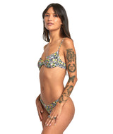 RVCA Women's Flower Field Ultra Skimp French Bikini Bottoms Multi Women's Bikini Bottoms RVCA 
