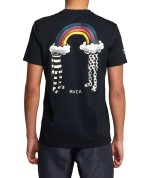 RVCA Print Surf T-Shirt RVCA Black Men's Rashguards RVCA 