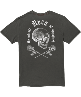 RVCA Opposite Skulls T-Shirt Pirate Black Men's Short Sleeve T-Shirts RVCA 