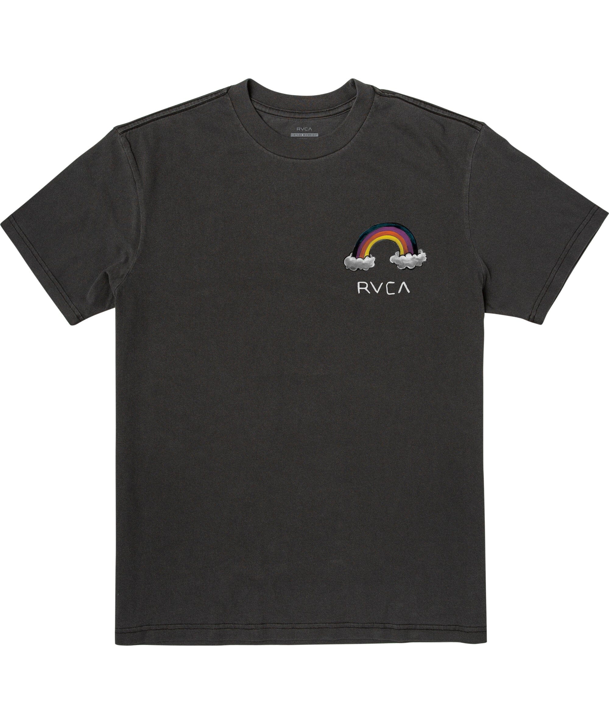 RVCA Rainbow Connection T-Shirt Black Men's Short Sleeve T-Shirts RVCA 