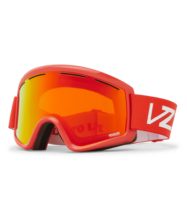 VONZIPPER Cleaver Spring Break Red - Wildlife Ride Chrome + Low Light Snow Goggle Snow Goggles VonZipper 