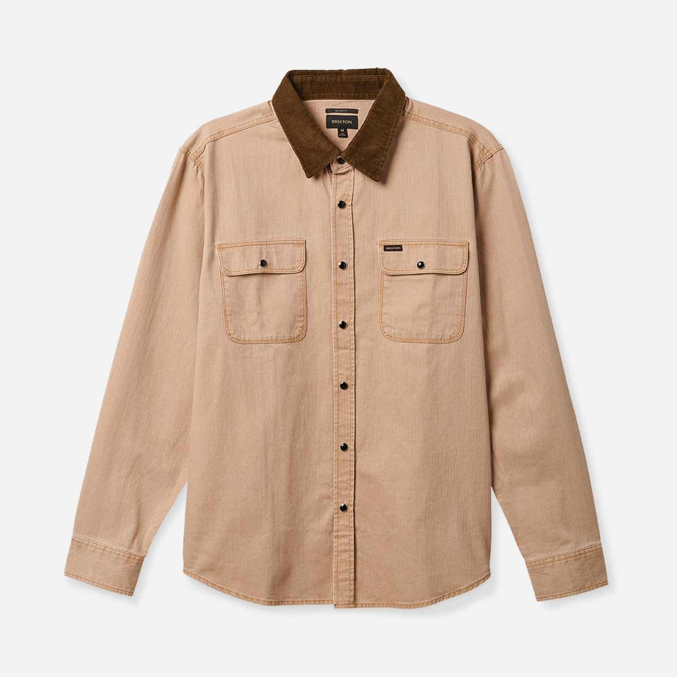 BRIXTON Bowery Reserve Long Sleeve Button Up Mojave Men's Long Sleeve Button Up Shirts Brixton M 