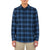 HURLEY Portland Organic Flannel Armored Navy Men's Long Sleeve Button Up Shirts Hurley 