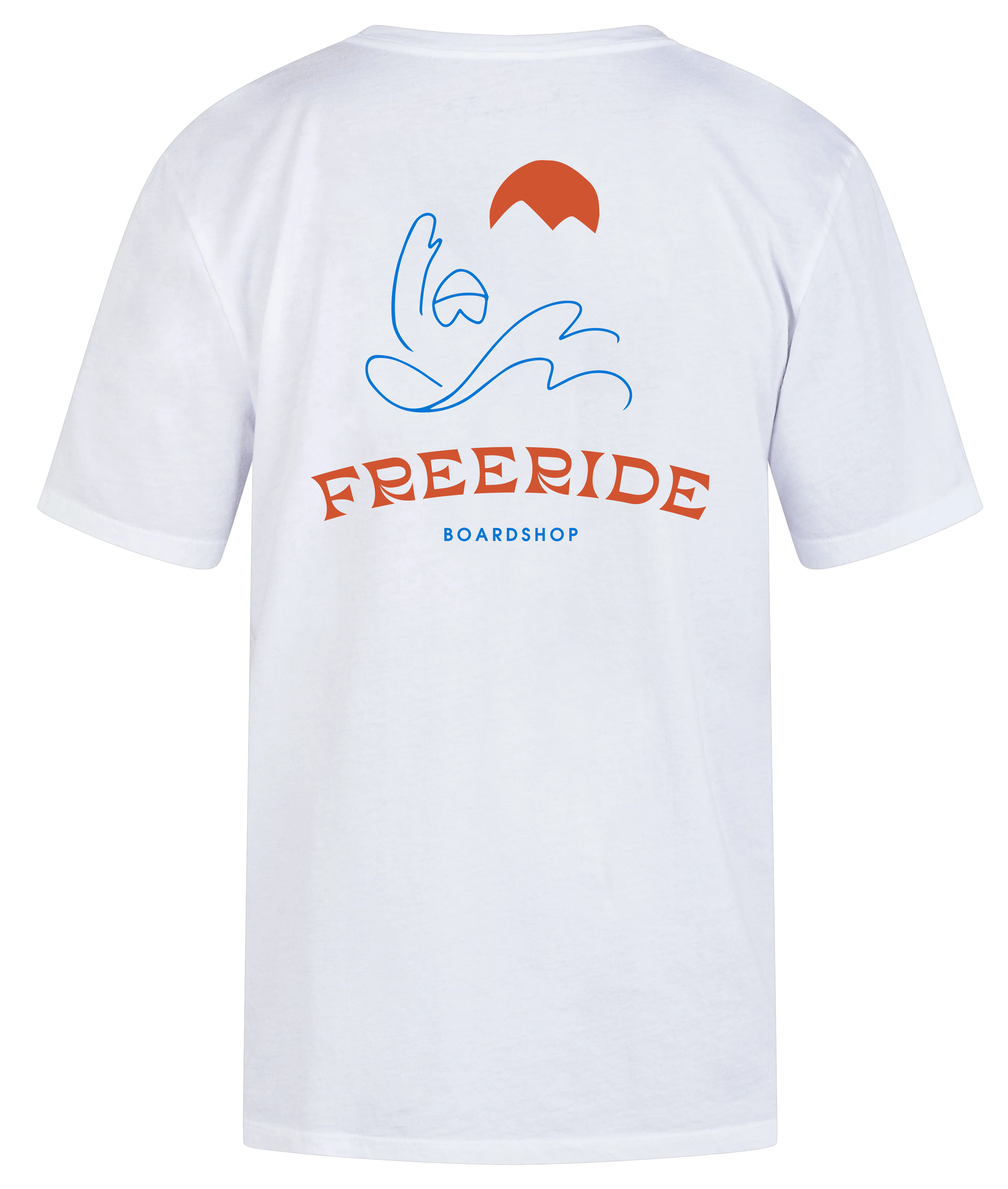 FREERIDE Pow Slash T-Shirt White Men's Short Sleeve T-Shirts Freeride 
