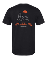 FREERIDE Pow Slash T-Shirt Black Men's Short Sleeve T-Shirts Freeride 