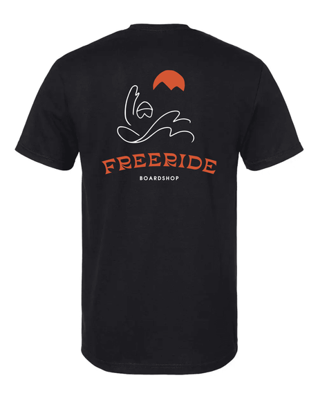 FREERIDE Pow Slash T-Shirt Black Men's Short Sleeve T-Shirts Freeride 